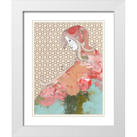 Red Riding Hood White Modern Wood Framed Art Print with Double Matting by Ogren, Sarah