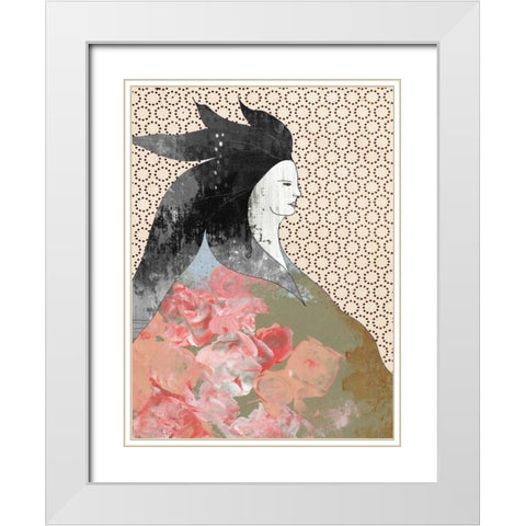 Snow White White Modern Wood Framed Art Print with Double Matting by Ogren, Sarah