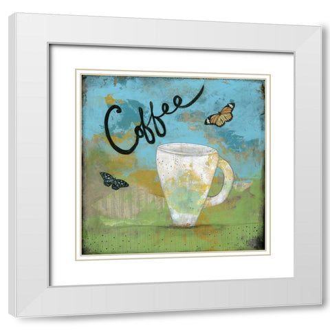 Coffee White Modern Wood Framed Art Print with Double Matting by Ogren, Sarah