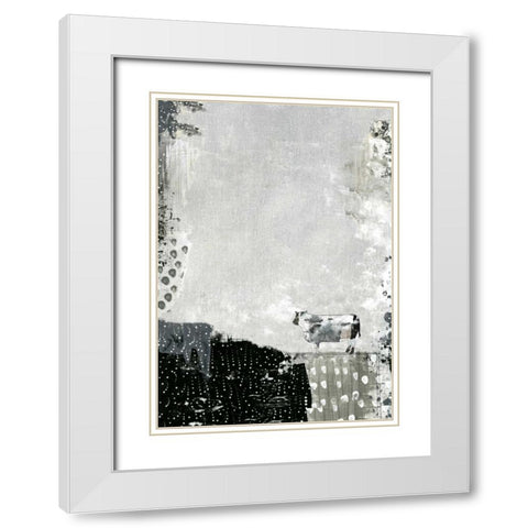 A Grey Morning White Modern Wood Framed Art Print with Double Matting by Ogren, Sarah