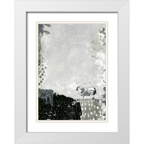 A Grey Morning White Modern Wood Framed Art Print with Double Matting by Ogren, Sarah