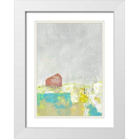The Barn White Modern Wood Framed Art Print with Double Matting by Ogren, Sarah