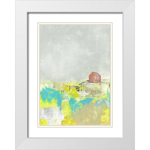 The Barn II White Modern Wood Framed Art Print with Double Matting by Ogren, Sarah