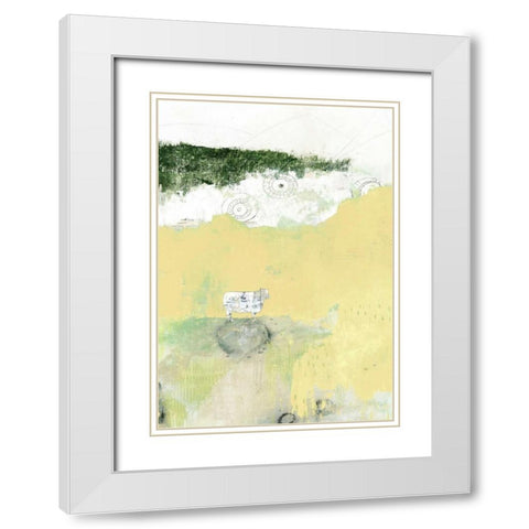 Out to Pasture White Modern Wood Framed Art Print with Double Matting by Ogren, Sarah