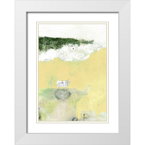 Out to Pasture White Modern Wood Framed Art Print with Double Matting by Ogren, Sarah
