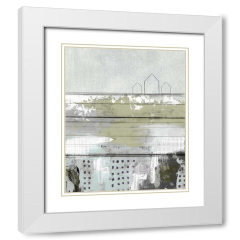 The Farm White Modern Wood Framed Art Print with Double Matting by Ogren, Sarah