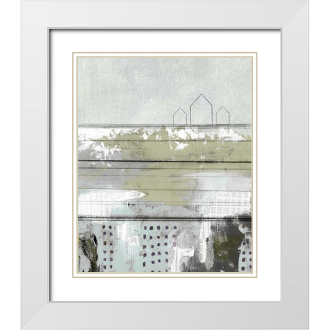 The Farm White Modern Wood Framed Art Print with Double Matting by Ogren, Sarah