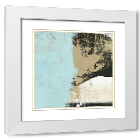 White Mountain White Modern Wood Framed Art Print with Double Matting by Ogren, Sarah