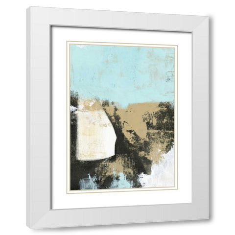 Khakies White Modern Wood Framed Art Print with Double Matting by Ogren, Sarah