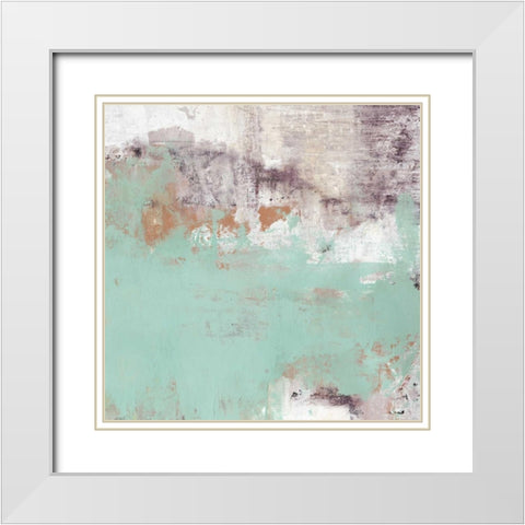 Purple Mountain White Modern Wood Framed Art Print with Double Matting by Ogren, Sarah