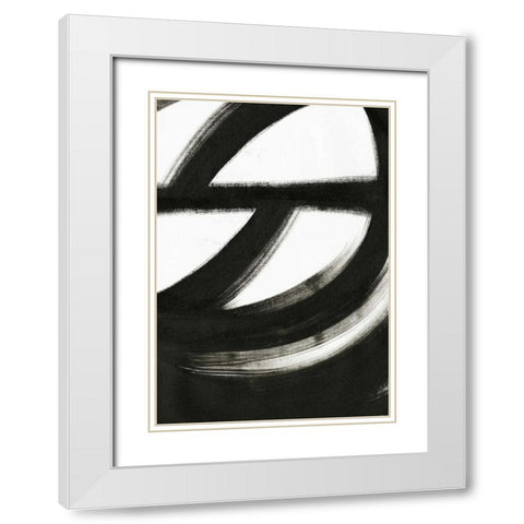 Black and White White Modern Wood Framed Art Print with Double Matting by Ogren, Sarah