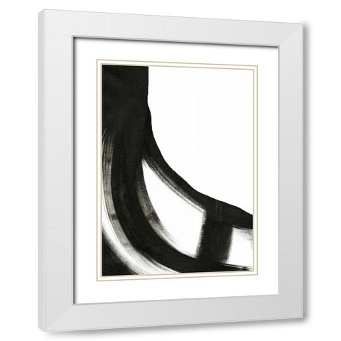 Black and White II White Modern Wood Framed Art Print with Double Matting by Ogren, Sarah