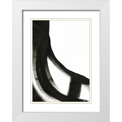 Black and White II White Modern Wood Framed Art Print with Double Matting by Ogren, Sarah