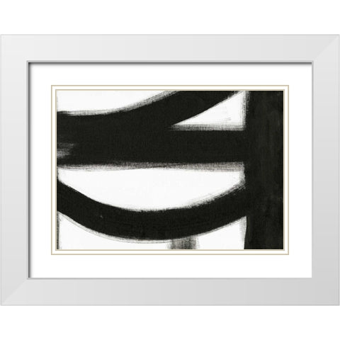 Black and White IV White Modern Wood Framed Art Print with Double Matting by Ogren, Sarah
