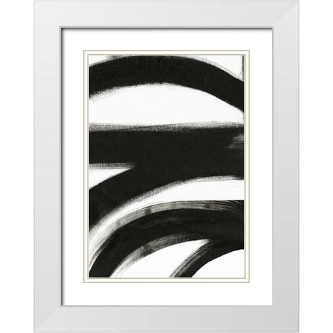 Black and White VI White Modern Wood Framed Art Print with Double Matting by Ogren, Sarah