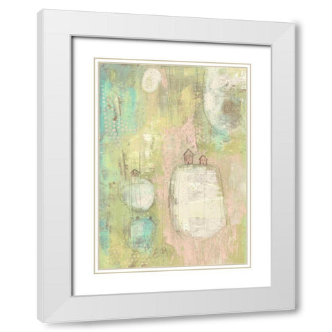 5 Houses White Modern Wood Framed Art Print with Double Matting by Ogren, Sarah
