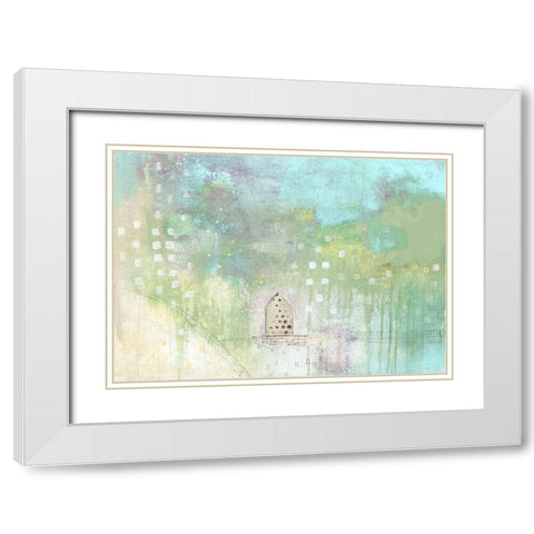 House by the Pond White Modern Wood Framed Art Print with Double Matting by Ogren, Sarah