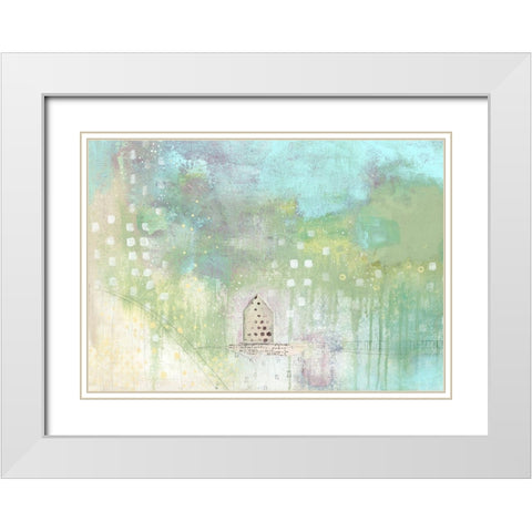 House by the Pond White Modern Wood Framed Art Print with Double Matting by Ogren, Sarah