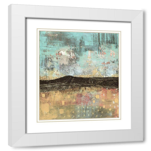Abstracted Landscape White Modern Wood Framed Art Print with Double Matting by Ogren, Sarah