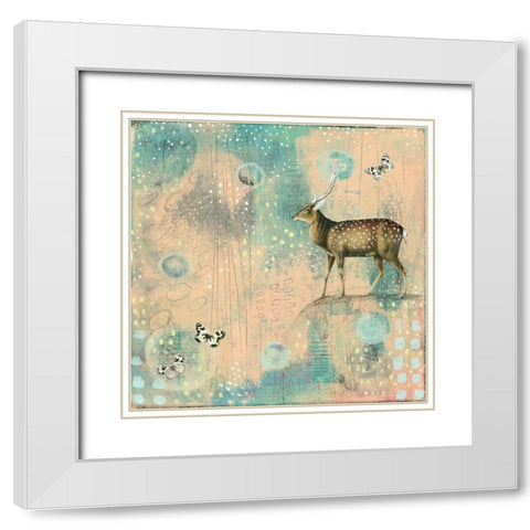 So Many Spots White Modern Wood Framed Art Print with Double Matting by Ogren, Sarah