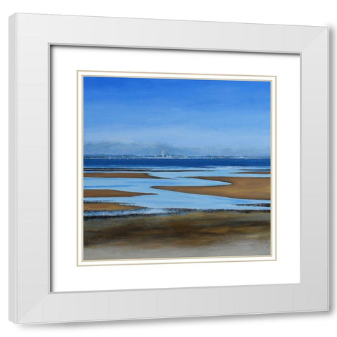 Spinnaker Tower White Modern Wood Framed Art Print with Double Matting by Francis, Sandra