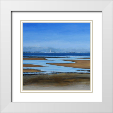 Spinnaker Tower White Modern Wood Framed Art Print with Double Matting by Francis, Sandra