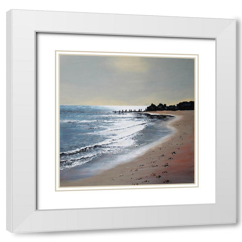 I Can See Clearly White Modern Wood Framed Art Print with Double Matting by Francis, Sandra