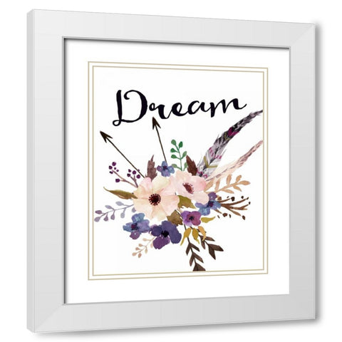 Dream White Modern Wood Framed Art Print with Double Matting by Moss, Tara