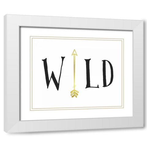 Wild Arrow White Modern Wood Framed Art Print with Double Matting by Moss, Tara