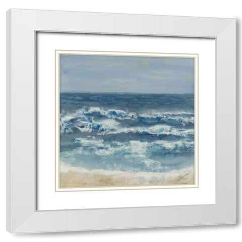The Promise of Peace White Modern Wood Framed Art Print with Double Matting by Shanti, Shima