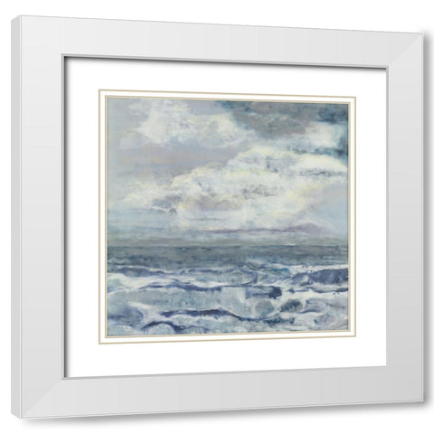 Water Bearer White Modern Wood Framed Art Print with Double Matting by Shanti, Shima