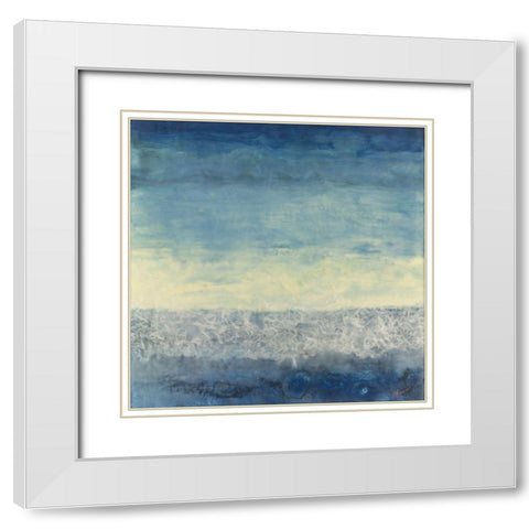 Between Worlds White Modern Wood Framed Art Print with Double Matting by Shanti, Shima