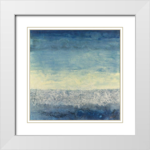 Between Worlds White Modern Wood Framed Art Print with Double Matting by Shanti, Shima