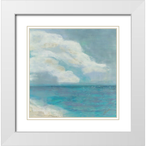 Laden with Promise of Change to Come White Modern Wood Framed Art Print with Double Matting by Shanti, Shima