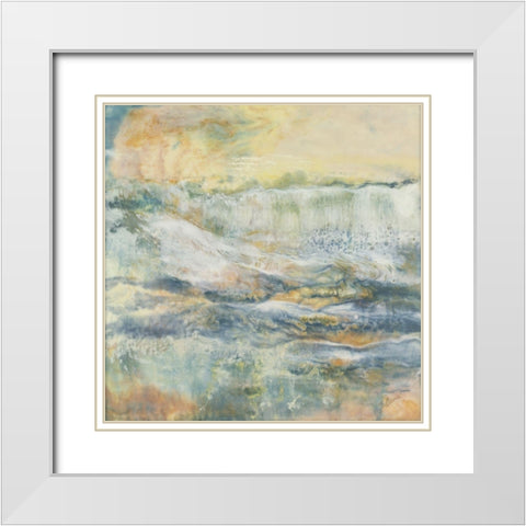 Sun-Soaked White Modern Wood Framed Art Print with Double Matting by Shanti, Shima
