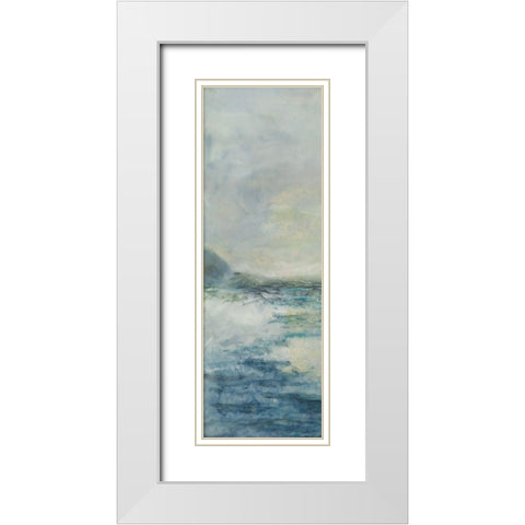 Estuarine I White Modern Wood Framed Art Print with Double Matting by Shanti, Shima