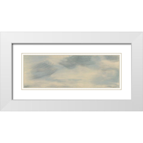 Above the Firmament I White Modern Wood Framed Art Print with Double Matting by Shanti, Shima