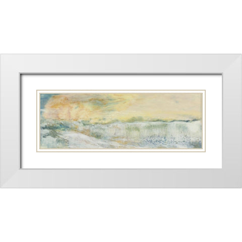 Sun-Soaked I White Modern Wood Framed Art Print with Double Matting by Shanti, Shima