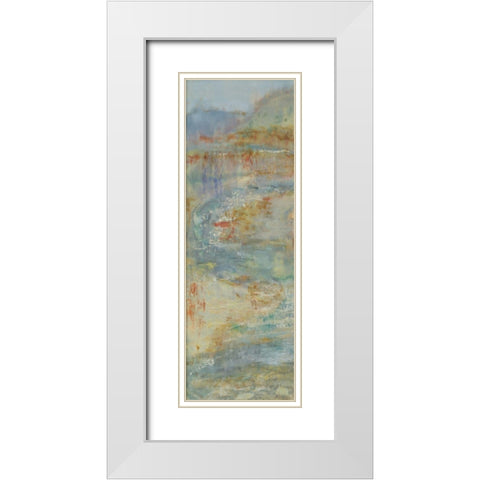 Send Rain I White Modern Wood Framed Art Print with Double Matting by Shanti, Shima