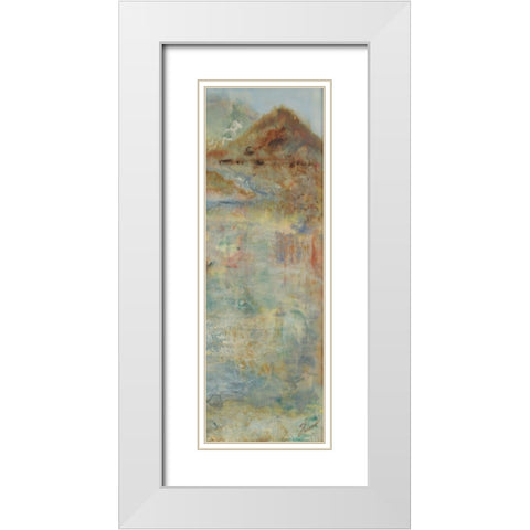 Send Rain II White Modern Wood Framed Art Print with Double Matting by Shanti, Shima