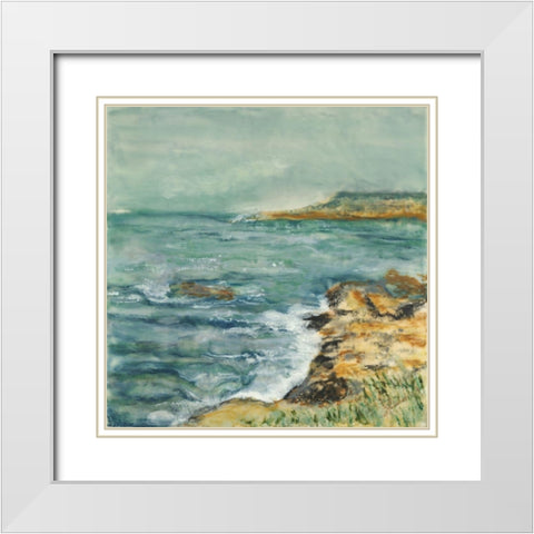 So Close Away From You White Modern Wood Framed Art Print with Double Matting by Shanti, Shima