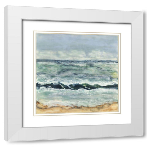 Coming Into Focus White Modern Wood Framed Art Print with Double Matting by Shanti, Shima