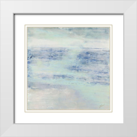 Lighting the Way White Modern Wood Framed Art Print with Double Matting by Shanti, Shima
