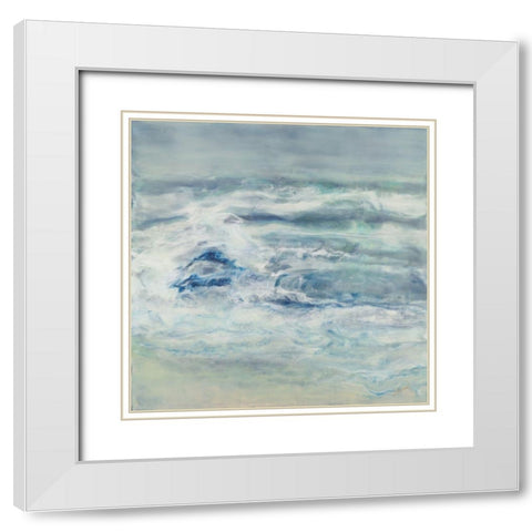 This Too Shall Pass White Modern Wood Framed Art Print with Double Matting by Shanti, Shima
