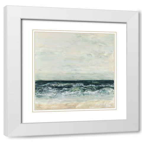 What Lifes Beyond White Modern Wood Framed Art Print with Double Matting by Shanti, Shima