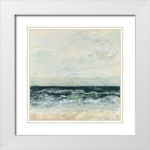 What Lifes Beyond White Modern Wood Framed Art Print with Double Matting by Shanti, Shima