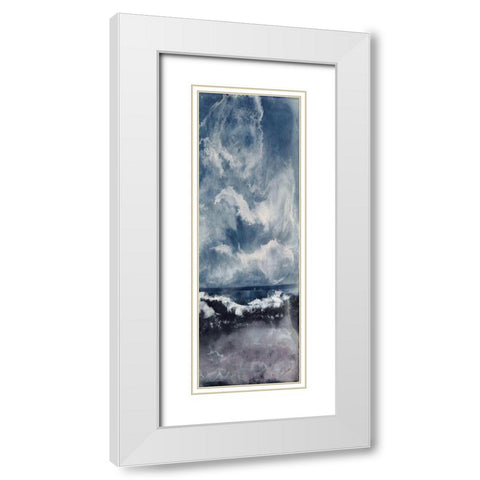 I See You II White Modern Wood Framed Art Print with Double Matting by Shanti, Shima