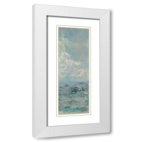 Paradise Found II White Modern Wood Framed Art Print with Double Matting by Shanti, Shima