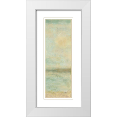 Serenity II White Modern Wood Framed Art Print with Double Matting by Shanti, Shima