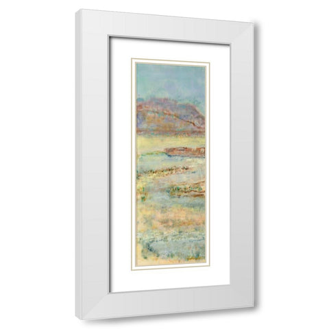 Solo Journey I White Modern Wood Framed Art Print with Double Matting by Shanti, Shima